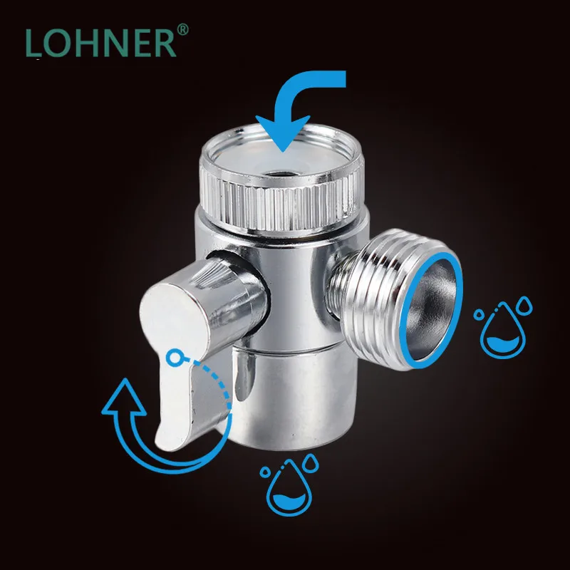 Lohner New Basin Faucet Aerators Diverter Water Tap Adapter Chrome