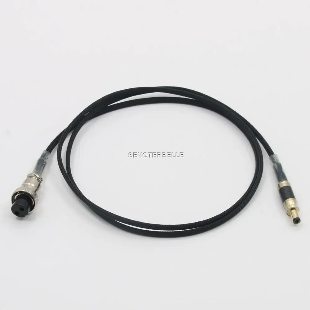 Hi-end Cobre Puro Gx16 a 5.5×2.1 Mm5.5×2.5 mm Cabo dc para Fonte de Alimentação Linear 1pc