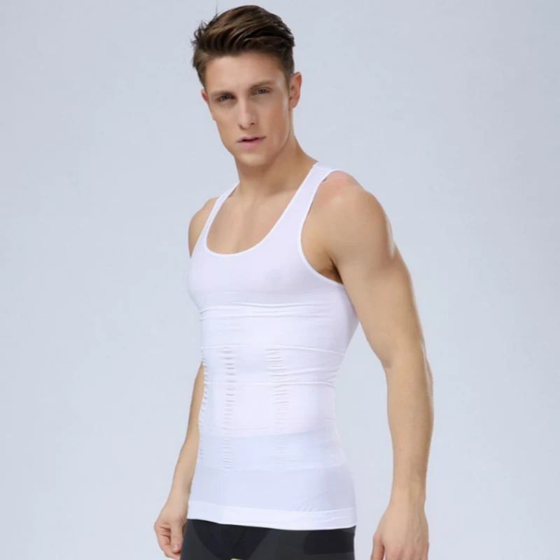 Men Slimming Shaper Posture Correct Tops Waist Trainer Undershirt Sleevless Compression Humpback Vest body shaper posture corrector waist trainer slimming vest compression sports top