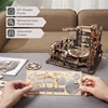 Robotime Rokr Marble Run Set 5 Kinds 3D Wooden Puzzle DIY Model Building Block Kits Assembly Toy Gift for Teens Adult Night City 3