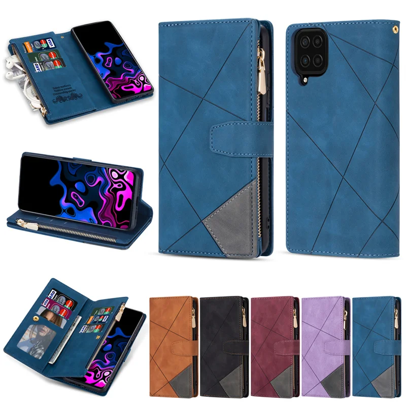 Чехол с отделением для карт Samsung Galaxy A12 A22 A32 A42 чехол откидной магнитной крышкой в