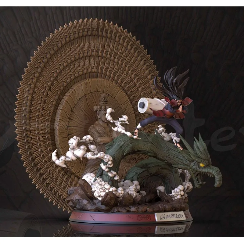 3" Статуя Наруто Senju Hashirama бюст Shodai Hokage полная длина портрет верхней части Будды GK фигурка игрушка коробка 75 см V987