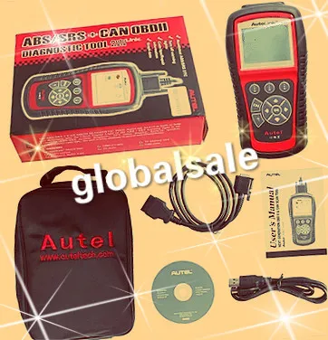 Autel AL619 автолинк OBD II SRS CAN ABS подушка безопасности диагностический код считыватель инструмент неисправности