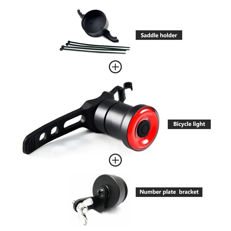 Light Set D XLITE100 светодиодный светильник-вспышка для велосипеда, автоматический запуск/остановка тормоза, зондирование IPx6, водонепроницаемый USB, умный тормозной задний светильник - Цвет: Light Set D