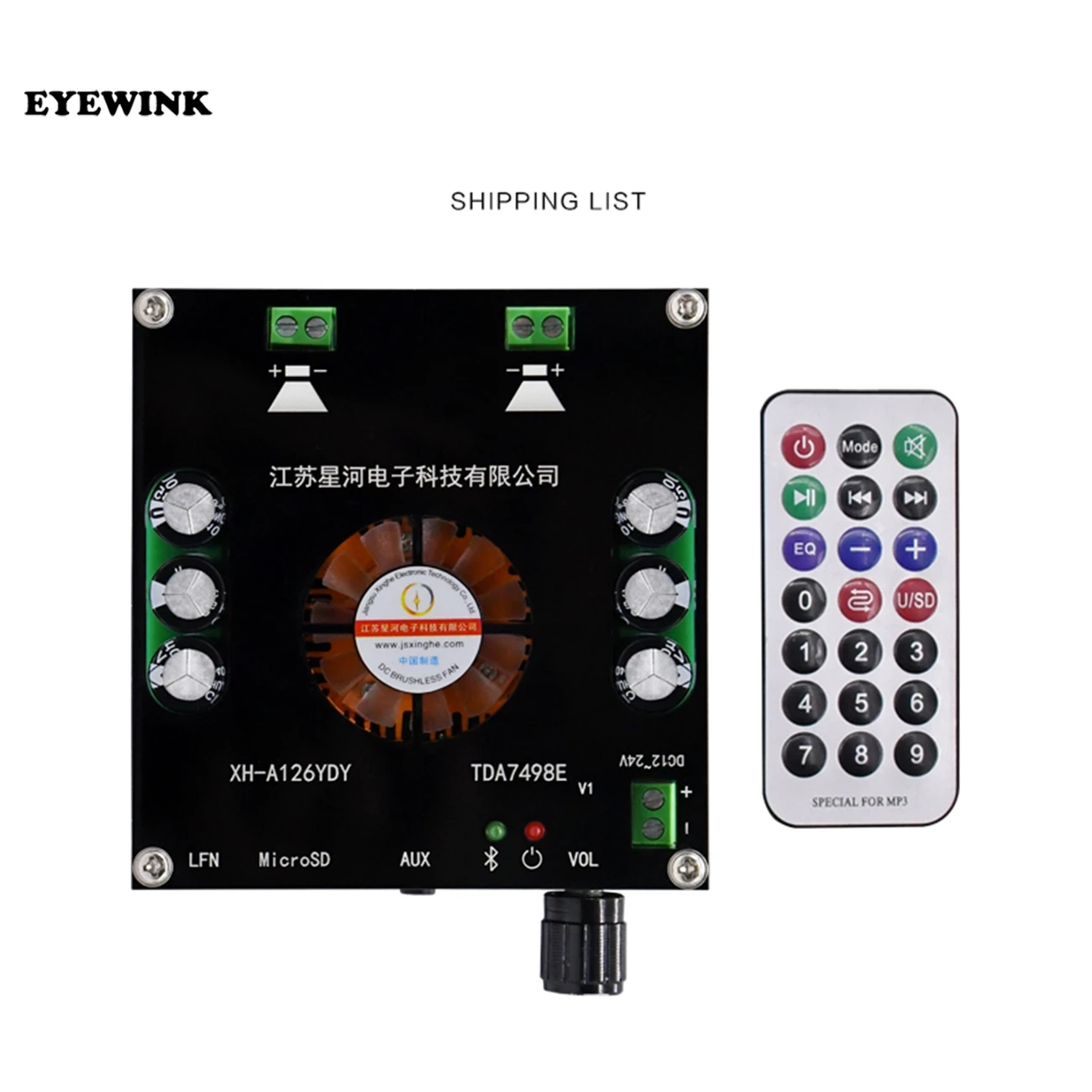 Плата цифрового усилителя мощности XH-A126 TDA7498E модуль аудио 5 0 Вт * 2 Bluetooth 160 |