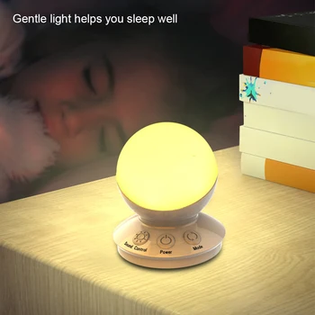 

Home Color Changing Bedroom LED Night Light Desktop Kids Room USB Rechargeable Christmas Decor RGB Projection Voice Control