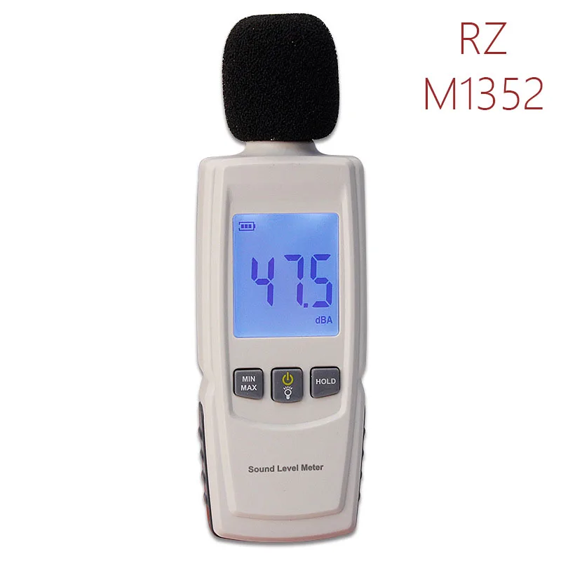 

RZ noise meter digital large screen display sound level meter detection sound decibel meter measurement Mini GM1352