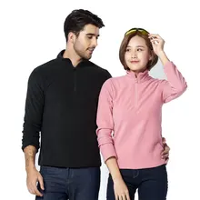

Men Women Outdoor Polar Fleece Shirt Autumn Winter Windproof Thermal Breathable Pullover Camping Riding Sports Sweat Shirt
