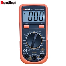 RuoShui mini family Digital Multimeter 2000 counts Ranging AC/DC voltage DC Current and Resistance Square Wave output Multimetro