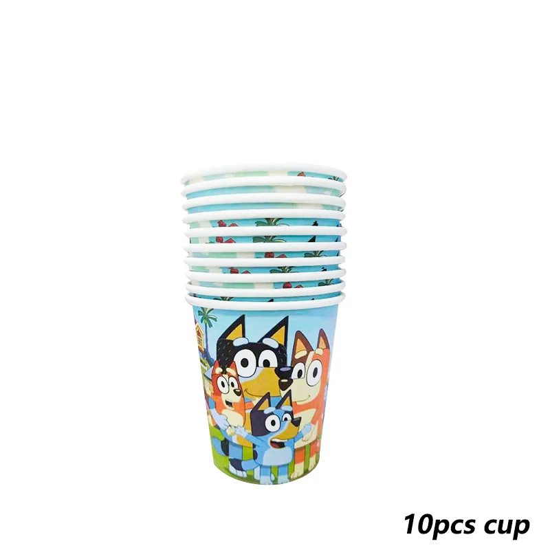 Details about   BLUEY AND BINGO table cover  Banner Party cups plate napkin BALLOON SUPPLIES DOG