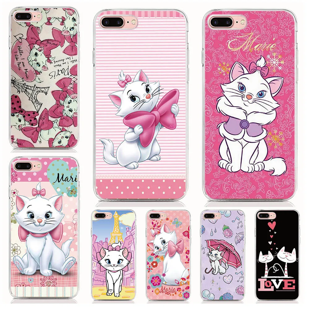 

For BQ Aquaris X2 X Pro C Vsmart Active 1 plus JOY 1Plus Soft Tpu Case Print Marie Cats Cover Coque Shell Phone Cases