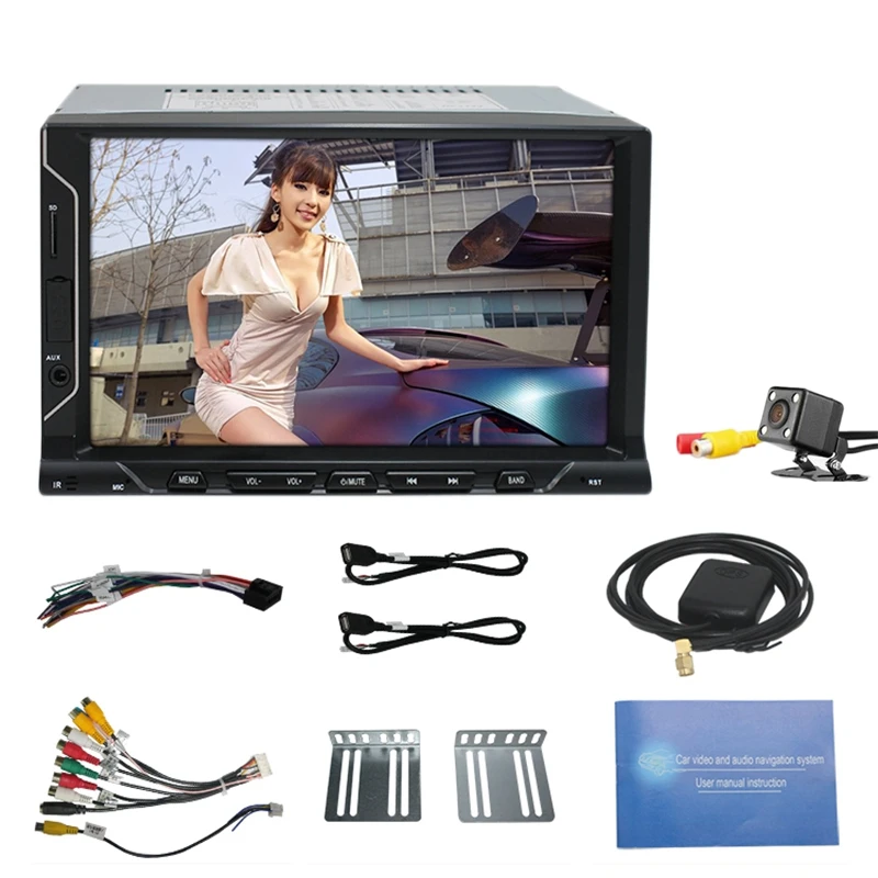 

7 Inch 2 Din Android 8.1 Car Radio Eight Core 4G+64G Car MP5 Player GPS Navigation Bluetooth Radio