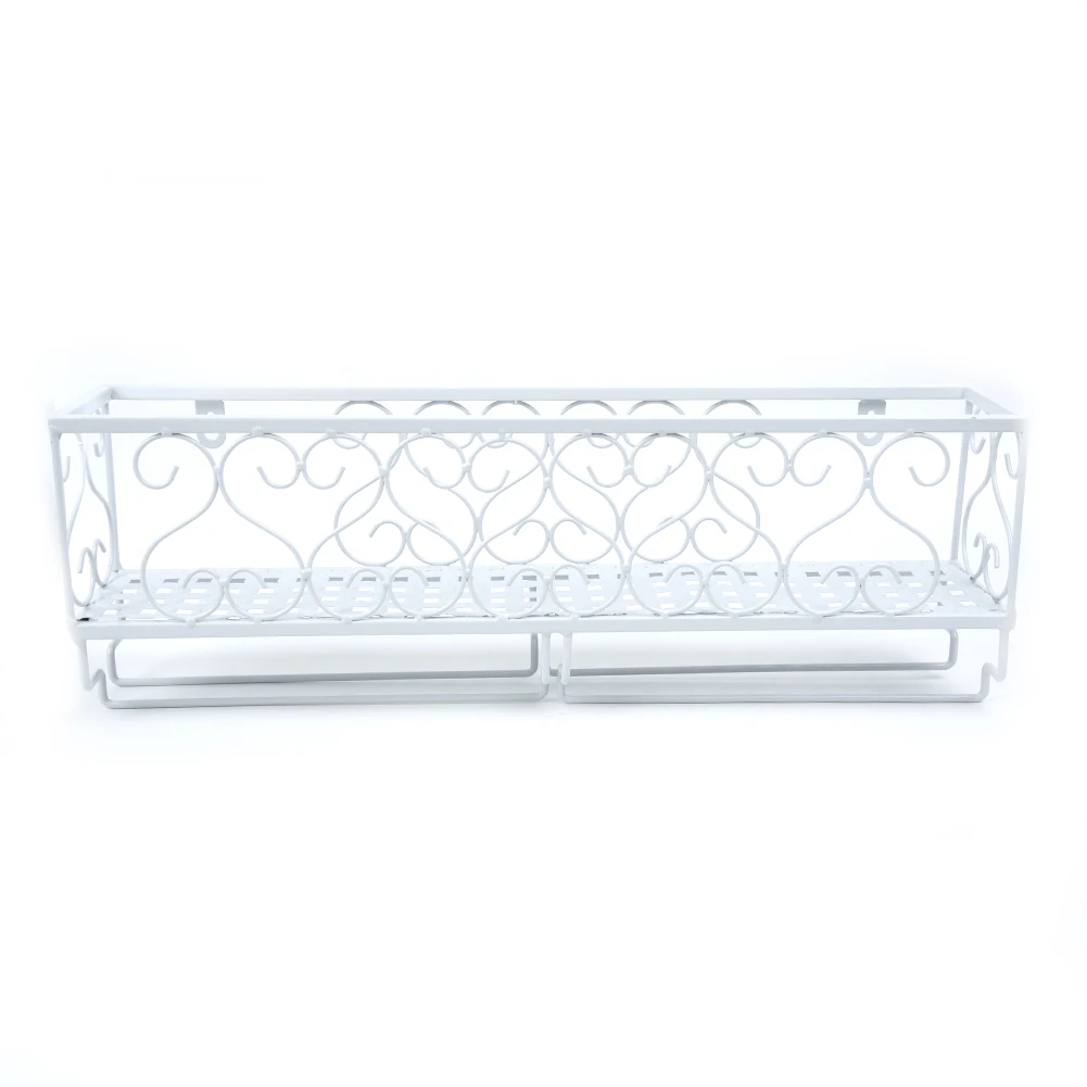 Iron White Black Wine Rack Wall Mounted Bottle Champagne Glass