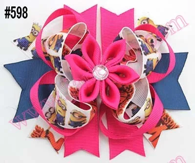 300 шт., новинка, романтические банты для волос, многослойные банты kanzashi, аксессуары для волос для девочек
