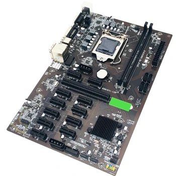Placa base de máquina de minería B250 BTC, 12 PCI-E16X, tarjeta gráfica SODIMM LGA 1151 DDR4 SATA3.0, compatible con VGA DVI, Dropship