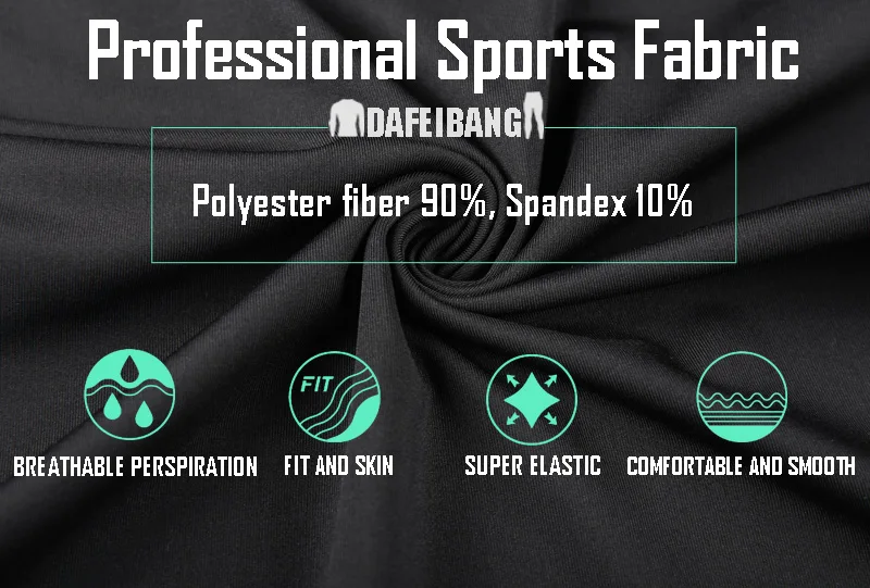 Description Picture 6 of itemGym Fitness Jogging Sportswear Quick Dry Men's Thermal underwear Sets Running Compression Sport Suits Basketball Tights Clothes