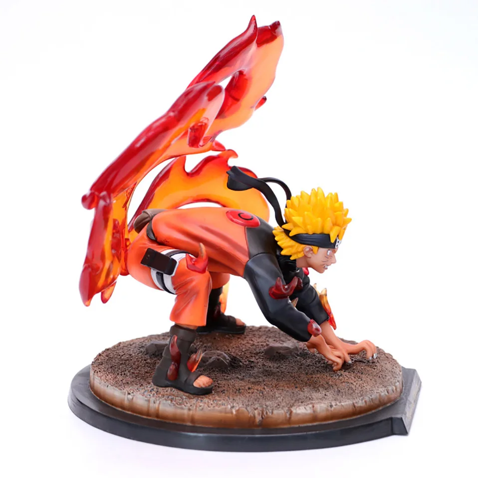 20 см японского аниме Uzumaki Наруто ПВХ фигурка игрушки Аниме GK 9-хвостая лиса Uzumaki Наруто украшения модель игрушки Детский подарок