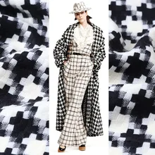 Классическая Клетчатая Шерстяная твидовая ткань для пальто tissu au metre bazin riche getzner telas por metro tissus tecido stof tessuti