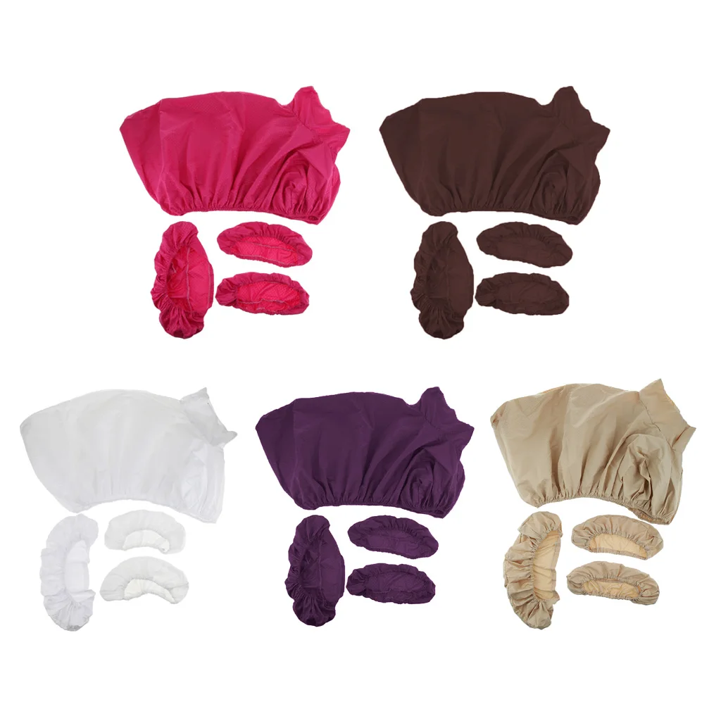 3pcs Washable Massage Table Sheet Cover Set - Includes Flat and Fitted Sheets with Face Cradle Cover & Hand Pad Cover - 185cm