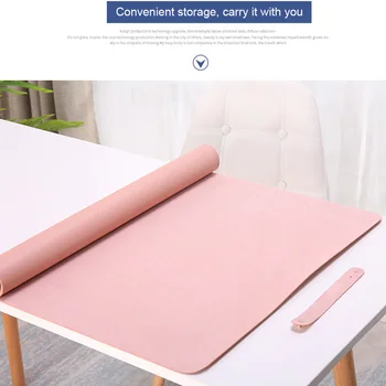 

Ultra Thin Smooth Desk Pad Waterproof Easy Clean Home Office Multifunctional Large Laptop Anti Scratch Mouse Mat PU Leather