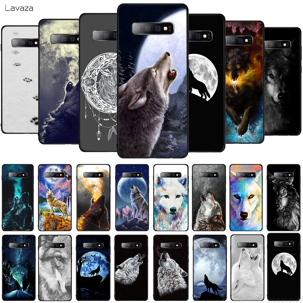 Силиконовый чехол Lavaza с изображением Белого Волка из ТПУ для Samsung Galaxy S6 S7 Eege S10e S8 S9