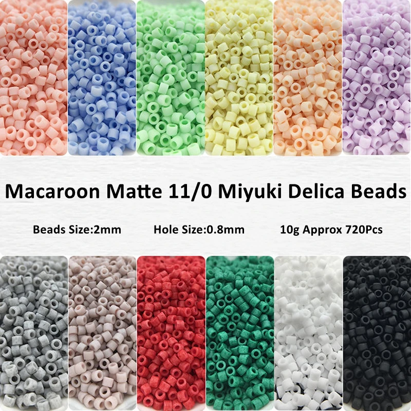 Miyuki Delica Beads-Uniform Glass-Seed-Beads Frosted Sewing-Accessories Jewelry-Making
