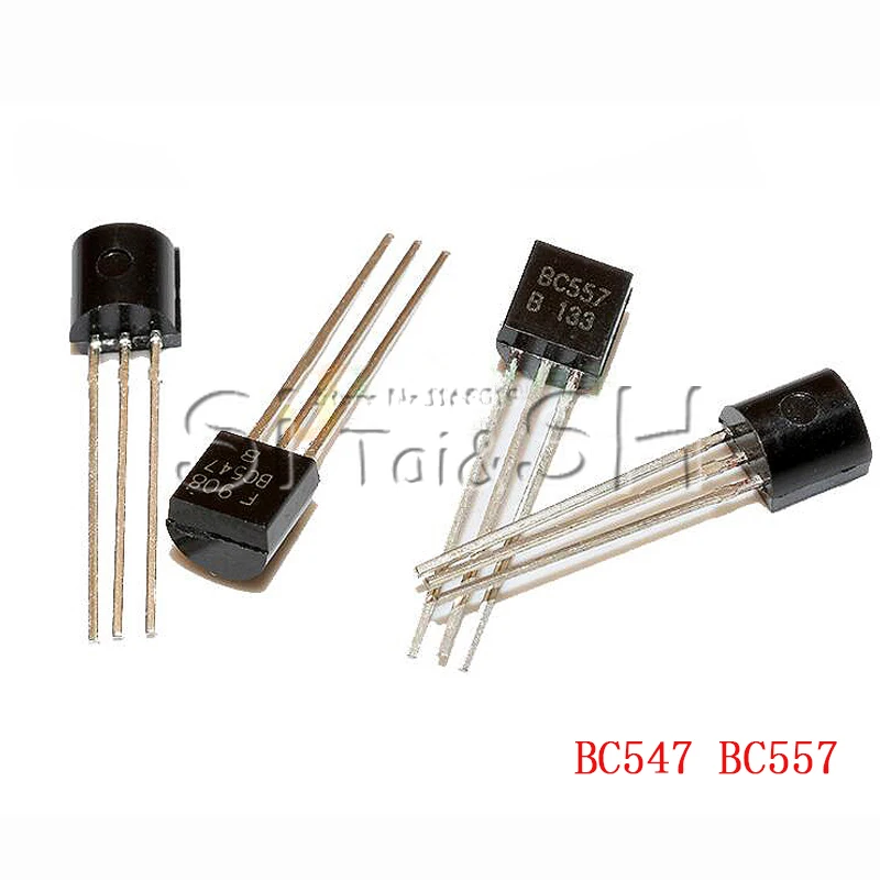 100pair=200pcs BC547 BC557 TO92 BC547B BC557B NPN PNP TO-92 IC bjt transistor transistors kit ic chipset