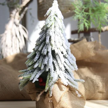 

Mini Christmas Trees Twigs Mulberry Trees Window Display Scene for Home Desktop Decoration Christmas Snow Flocking Decorations