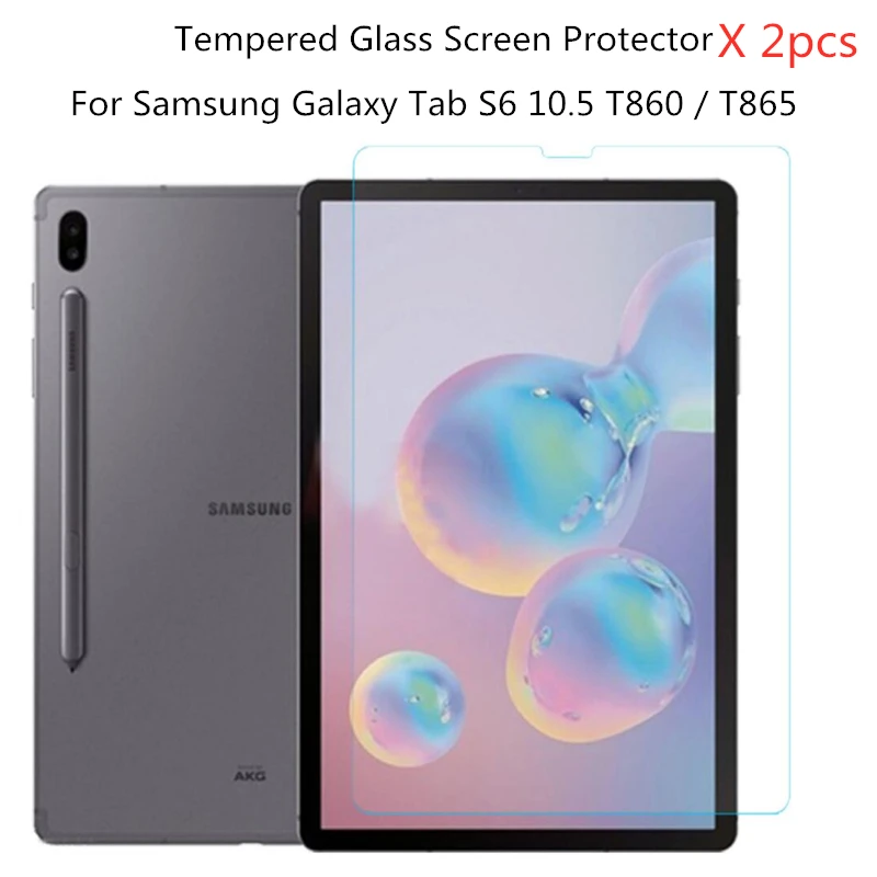 Новые 2 шт. 0,3 мм 9H Экран протектор для Samsung Galaxy Tab S6 10,5 T860 T865 SM-T860 SM-T865 закаленное Стекло защитная пленка