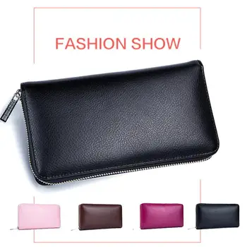 

Durable Antimagnetic 4 Colors Purses Leather Big Wallet Leather Wallet Men'S Fashion Credit Card Mens Wallet Bags
