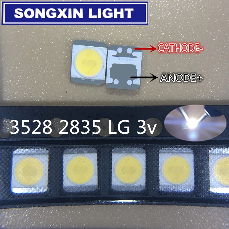 1000pcs For LG Innotek LED LED Backlight 1210 3528 2835 1W 3v 100LM