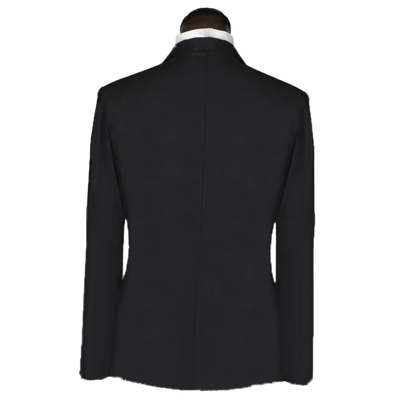 Men Blazer Casual One Button Shawl Collar Regular Black Sliver Formal Jacket Slim Fit Wedding Classic Mens Blazer Suit Jacket