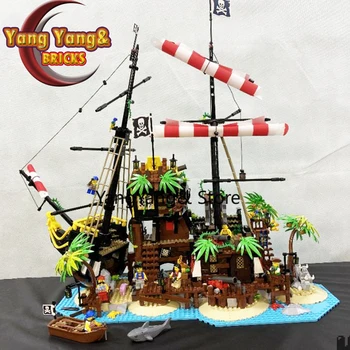 

698998 Ideas Pirates Of Barracuda Bay Model Compatible 21322 Ship Blocks Bricks Blocks Toys Kids Birthday Gifts