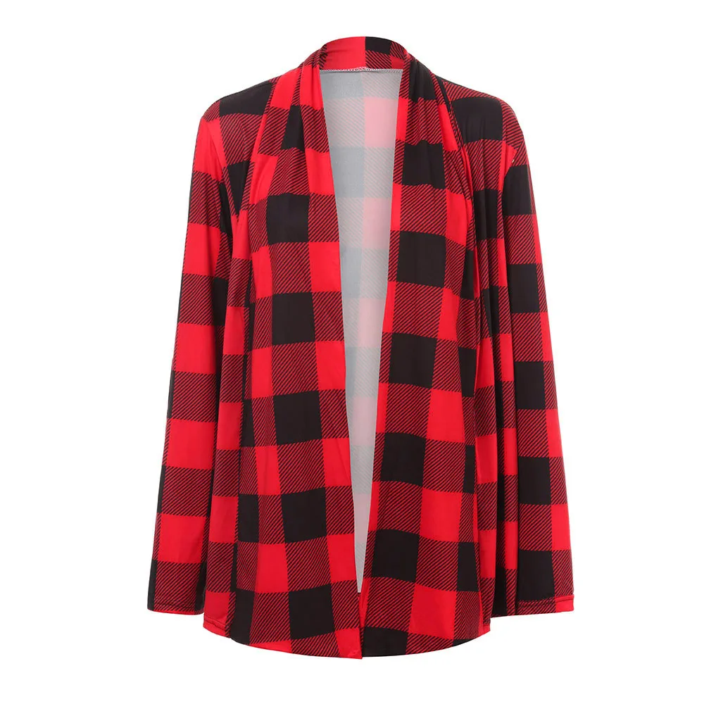 US $11.69 43% OFF|Classic Thin Female's Coats Womens Buffalo Plaid Cardigans Long Sleeve Elbow Patch Draped Open Front Cardiga Coat veste US $11.69 43% OFF|Classic Thin Female's Coats Womens Buffalo Plaid Cardigans Long Sleeve Elbow Patch Draped Open Front Cardiga Coat veste