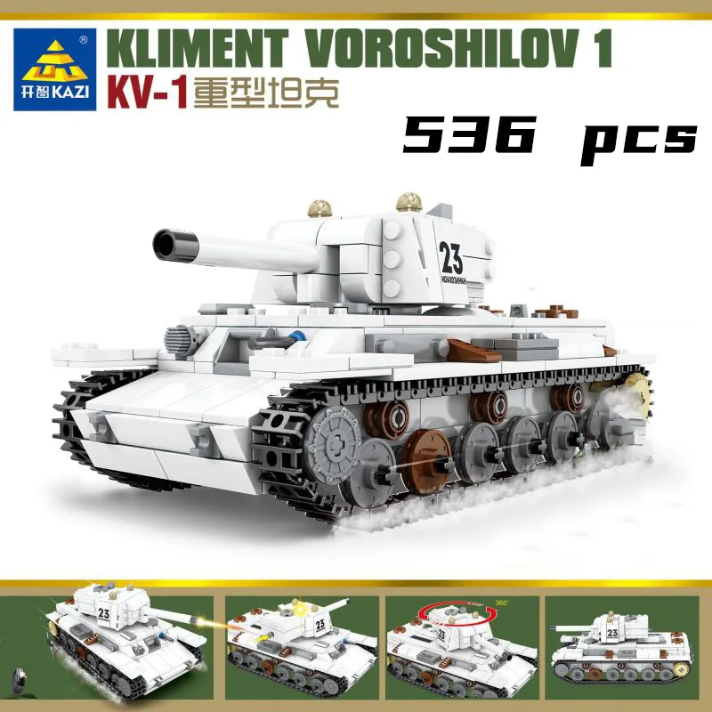 Ww2 Military Vehicles guided Tank missile Sets SWAT Army City Police T34 Germany UK US Building Blocks World War ii artillery 6