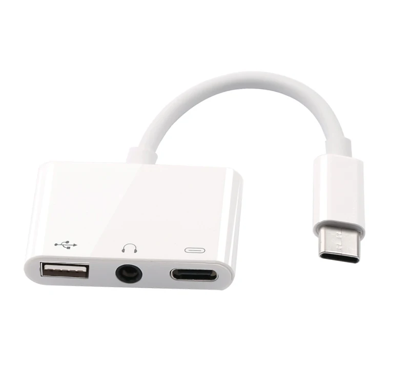 USB 2 0 OTG Audio Charging Adapter Type C to 3 5mm Headphone Headset For USB Disk Mouse Keyboard For iPAD Pro Samsung S8 S9 S10