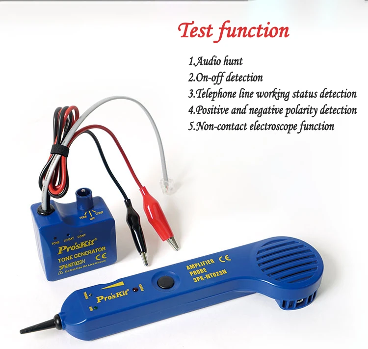 Профессиональный комплект 3PK-NT023N аудио тестер прерывания Бесконтактный телефонной линии короткого замыкания выключатель многофункциональный проверка ремонт инструмент