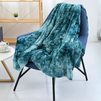 

For Bed Sofa Super Soft Living Room Machine Washable Faux Fur Fall Winter Solid Warm Fluffy Lightweight Couch Throw Blanket
