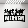 Popular Games Characters Wall Sticker for Boys Room Name Decals Gamer Bedroom Wall Decoration Door Stickers Removable A363 ► Photo 1/5