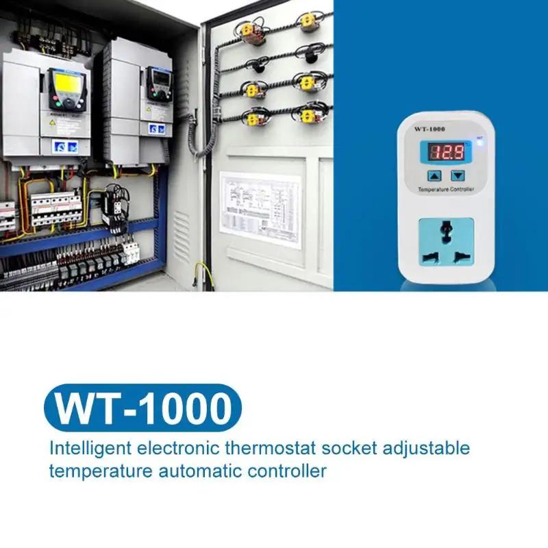WT-1000 умный цифровой холодильник термостат переключатель управление Лер розетка отопление или охлаждение управление прямой выход мощность