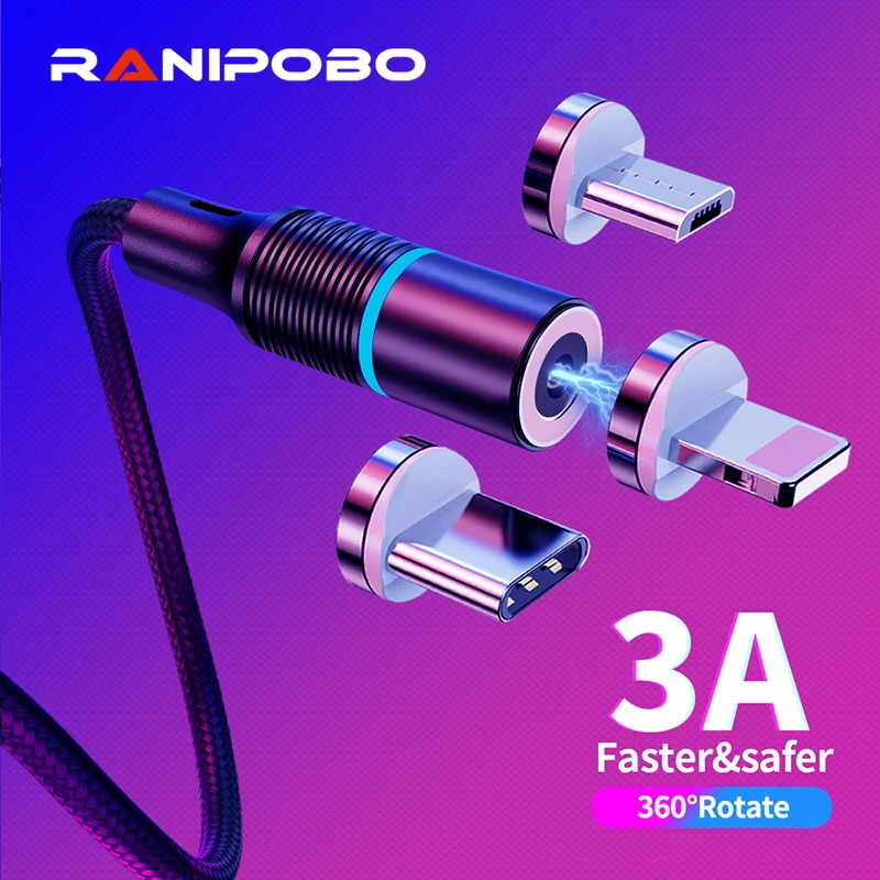

Magnetic Micro USB Cable For Android Fast Charging Magnet Charger USB Type C Cable Mobile Phone Cord Wire