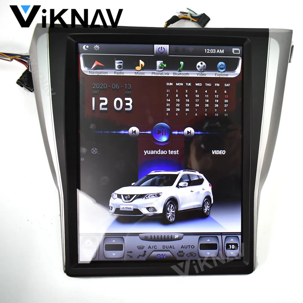 

Android car auto radio multimedia player for Nissan X-TRAIL 2013 2014 2015 2016 2017 2018 GPS navigation DVD player 15 inch