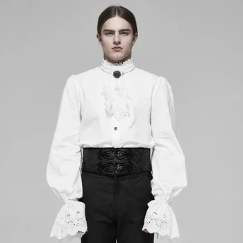 

PUNK RAVE Men's Palace Jacquard Waist Gorgeous Vintage Dark Metal Pattern Slim Fit Party Evening Dinner Costume Girdle