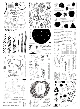 

11x16 Animal flowers Transparent Clear Silicone Stamp/Seal for DIY scrapbooking/photo album Decorative card making