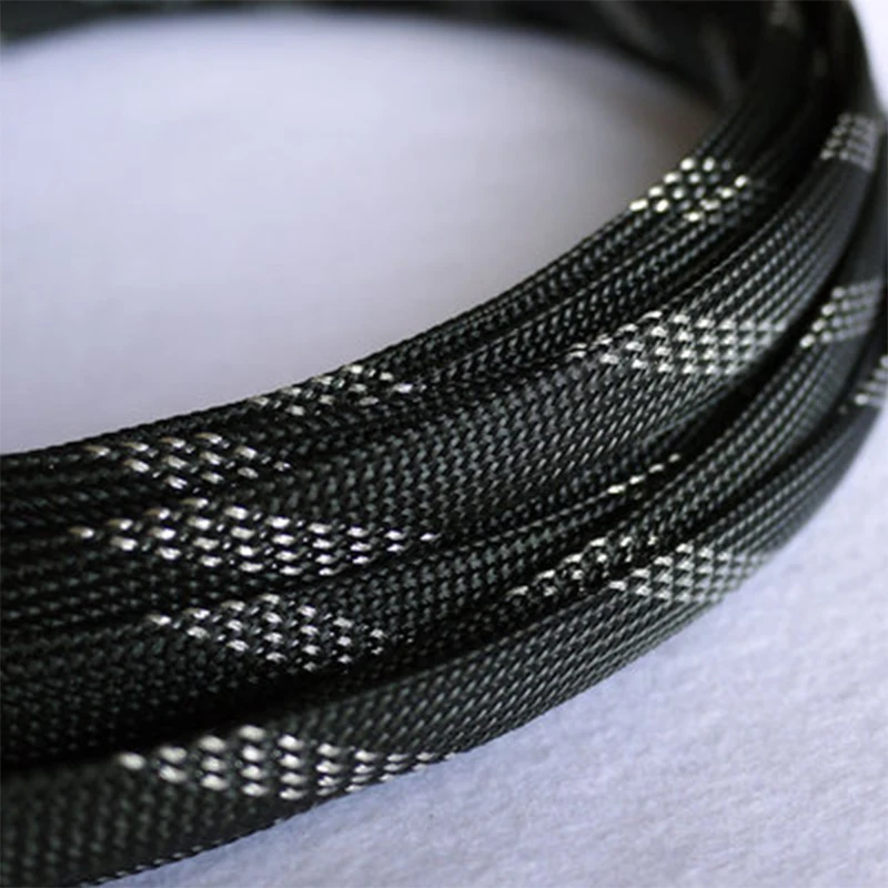 Isolou a Trança Sleeving o Tubo Apertado do Cabo da Luva do Fio do Animal de Estimação a Cor de Mistura 4 6 8mm Expansível Chama-retardador 100 m 200 3 –
