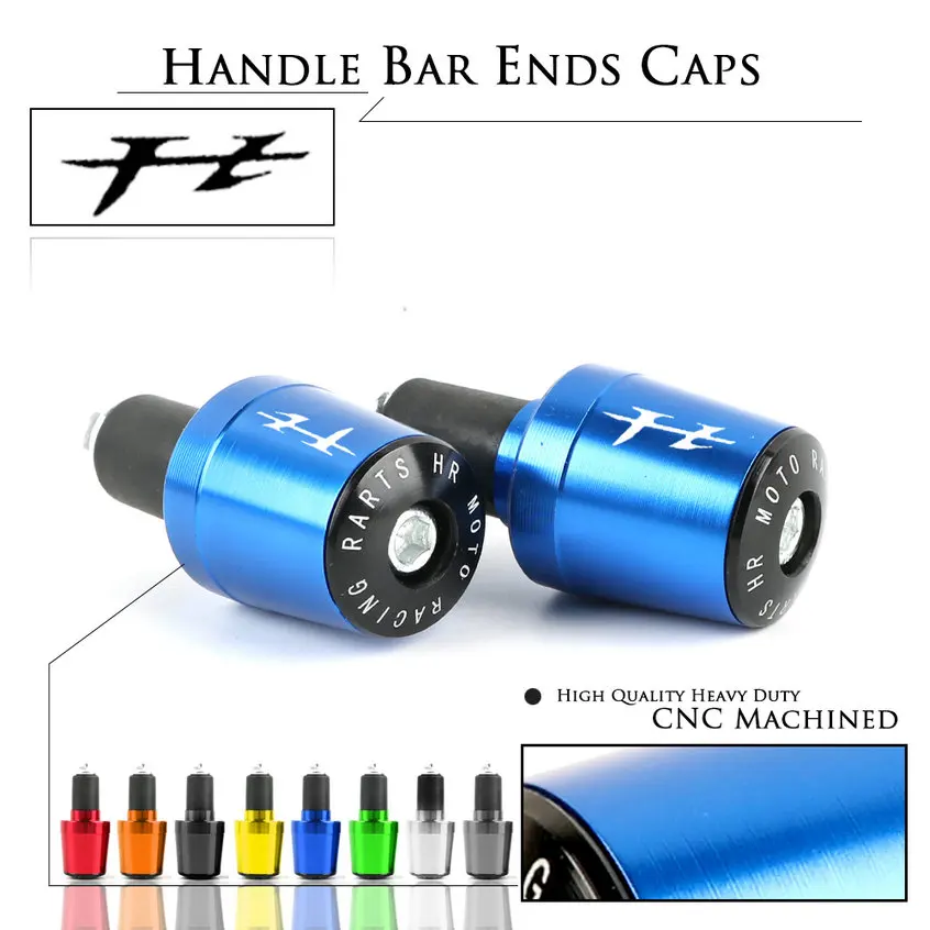 

7/8'' 22mm Motorcycle Handlebar Grips For YAMAHA FZ1 FZ1N FZ6 FZ6N FZ8 FZ8N Moto Handle Bar Grips End Weights Caps Plugs Slider