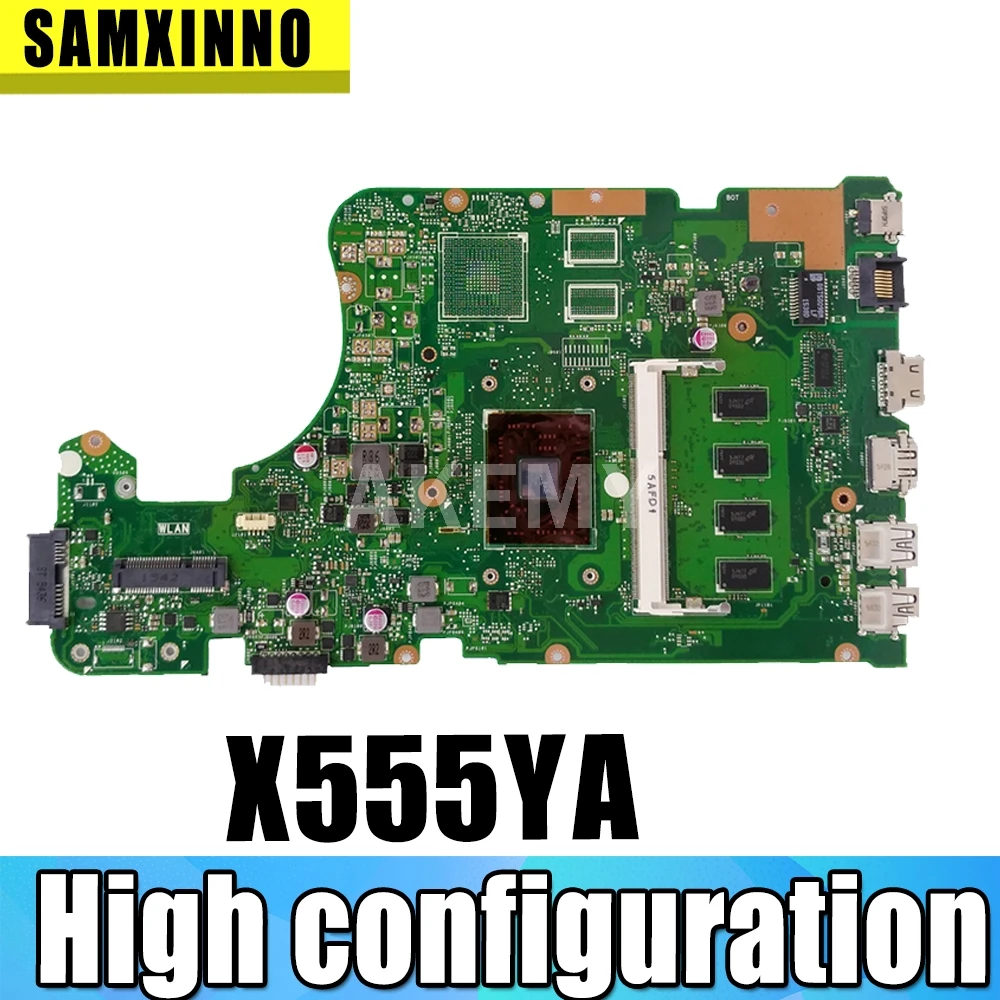Free usb board For Asus X555Y X555YA X555YI X555D X555DG A555D K555Y Laptop mainboard Motherboard 8G-RAM A10-9600 | Компьютеры и офис