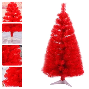 

1PC 60CM Red Christmas Tree Decor Christmas Decorative Layout Supplies (Red)