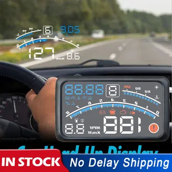 

HUD Car Head-Up Display Car-styling Hud Display Overspeed Warning Windshield Projector Alarm System Universal Auto