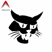 Aliauto-pegatina de vinilo para ventana de coche, decoración gráfica de mascota Bobcat, accesorios de personalidad, pegatina de PVC para Peugeot Skoda,15cm x 15cm